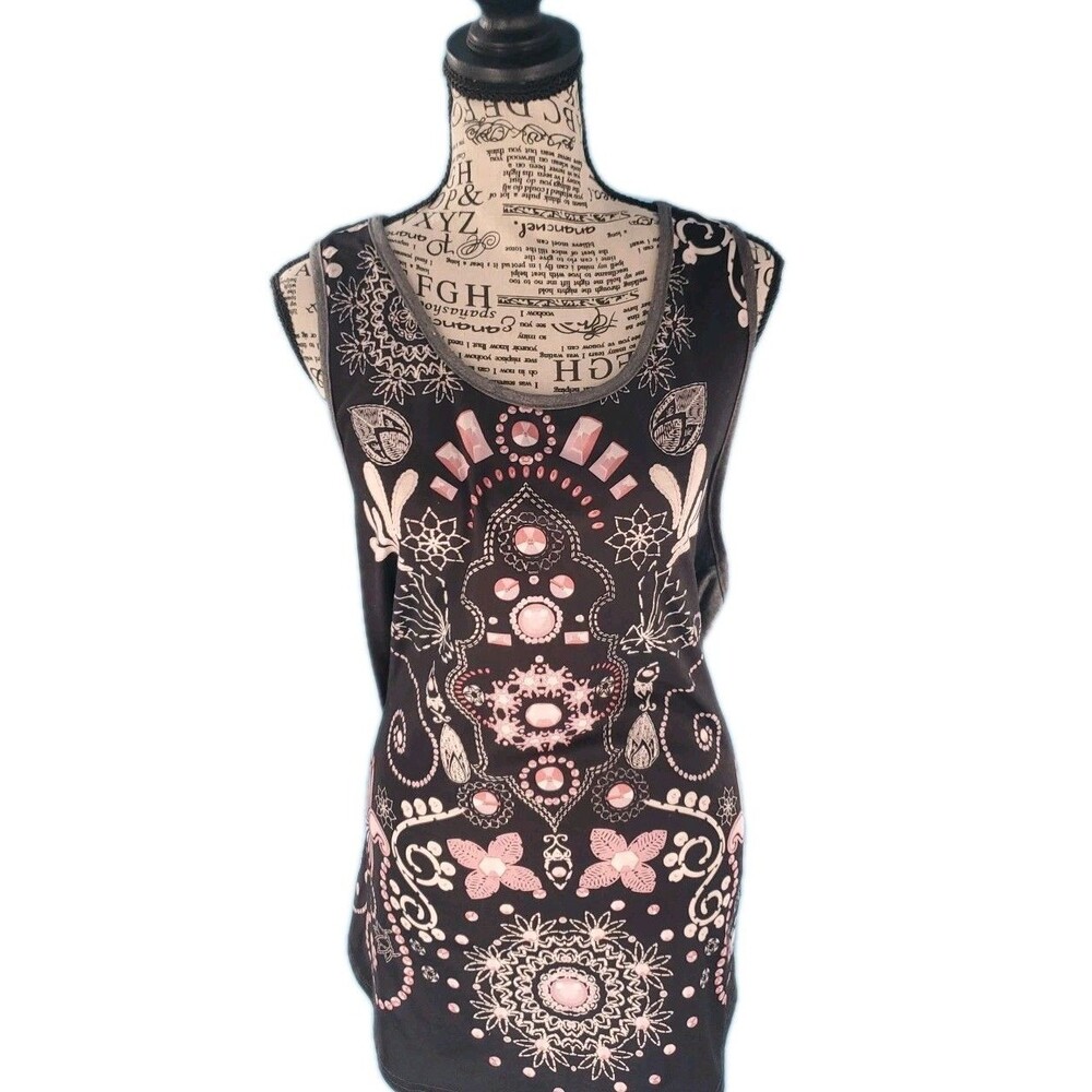 Womens Xl Racerback Tank Top Relaxed Fit Boho Artsy Lightweight  By Loveudear
